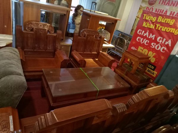 Bộ bàn ghế gỗ Hương - BGGH